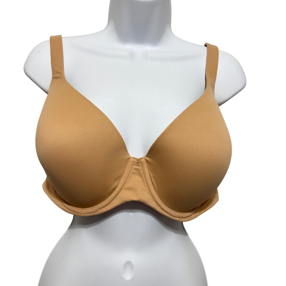 Soma Women Minimalist Basic Embraceable Bra 42DD Tan Full Coverage Underwire